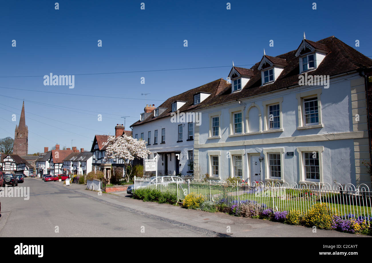 Black and White properties in broad Street, Weobley, Herefordshire