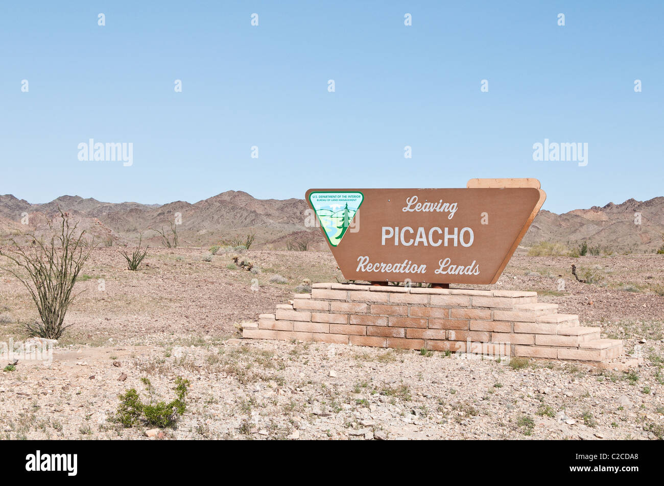 Picacho Peak Wilderness, Blythe, California. Stock Photo