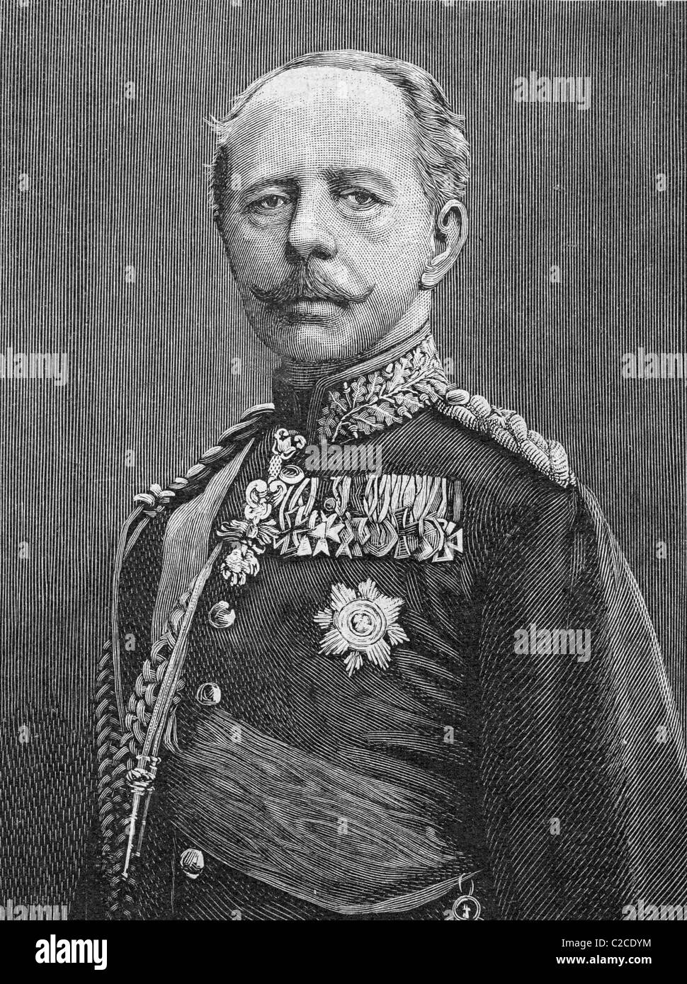Charles Alexander, Grand Duke of Saxe-Weimar-Eisenach, 1818 - 1901, historical illustration circa 1893 Stock Photo