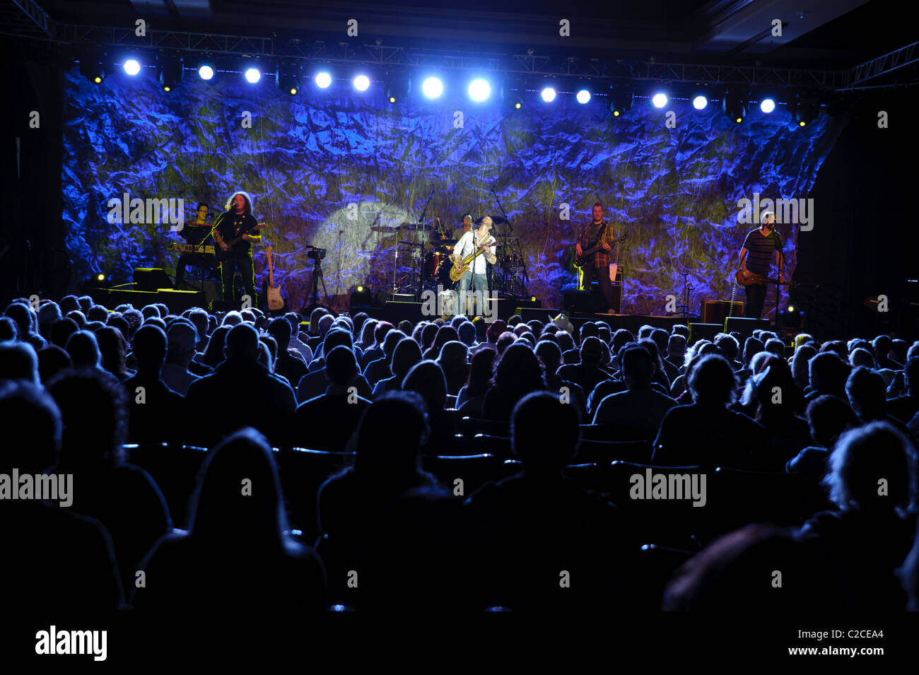 April 08, 2011, Sacramento, CA - Bo Bice performs on stage at Thunder Valley Casino in Rocklin, CA Stock Photo