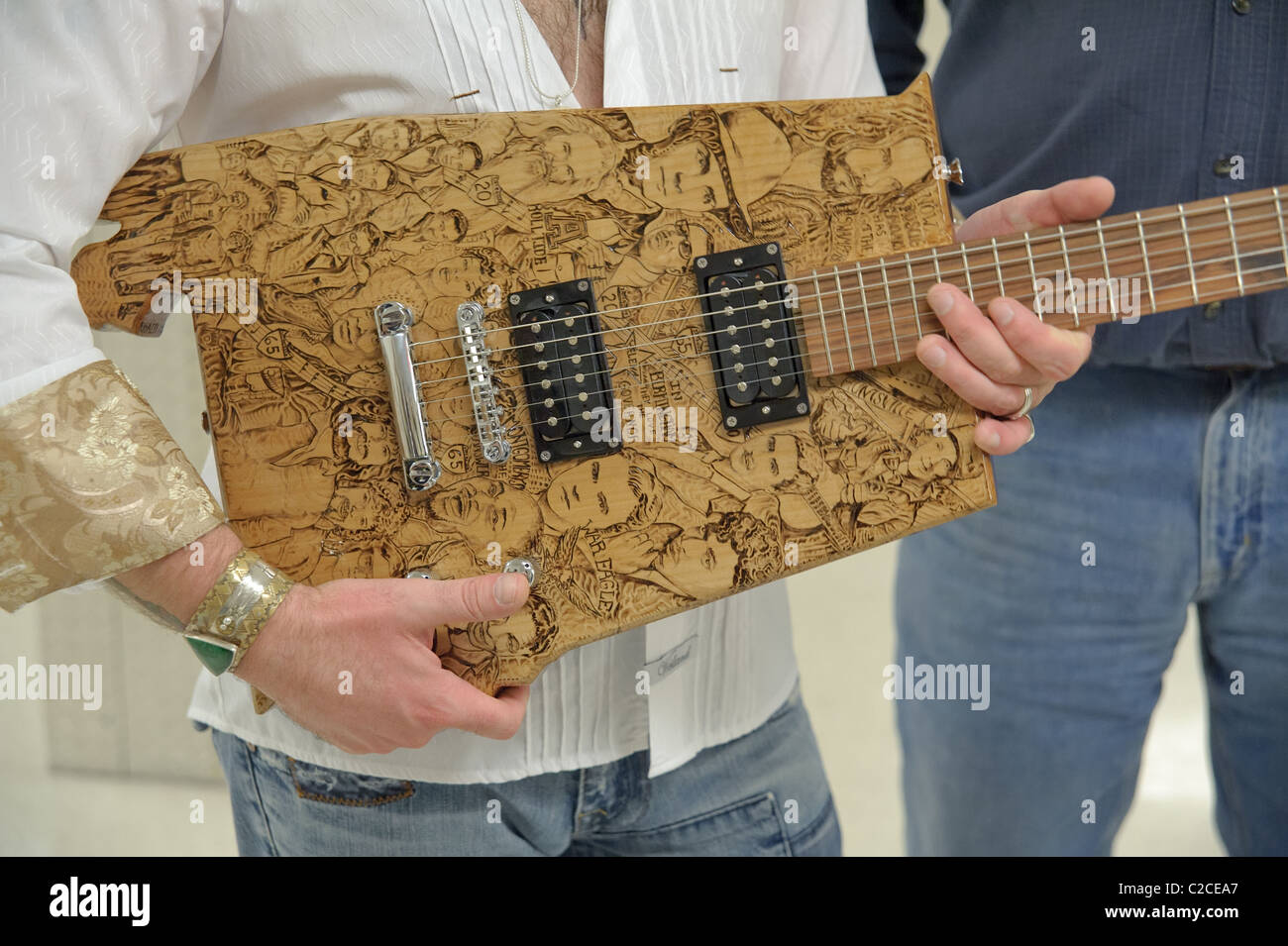 April 08, 2011, Sacramento, CA - Bo Bice performs on stage at Thunder Valley Casino in Rocklin, CA Stock Photo