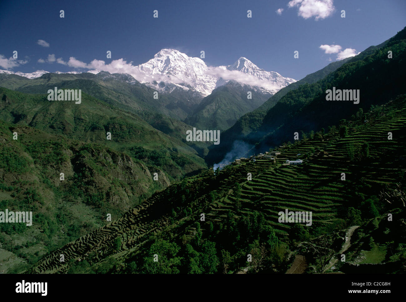 Annapurna Mountains Himalayas Nepal Stock Photo - Alamy