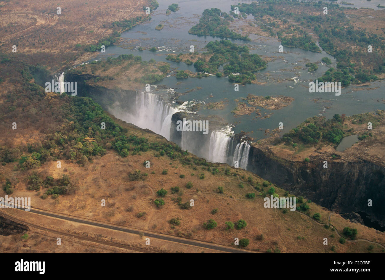 Victoria Falls Zimbabwe Stock Photo Alamy