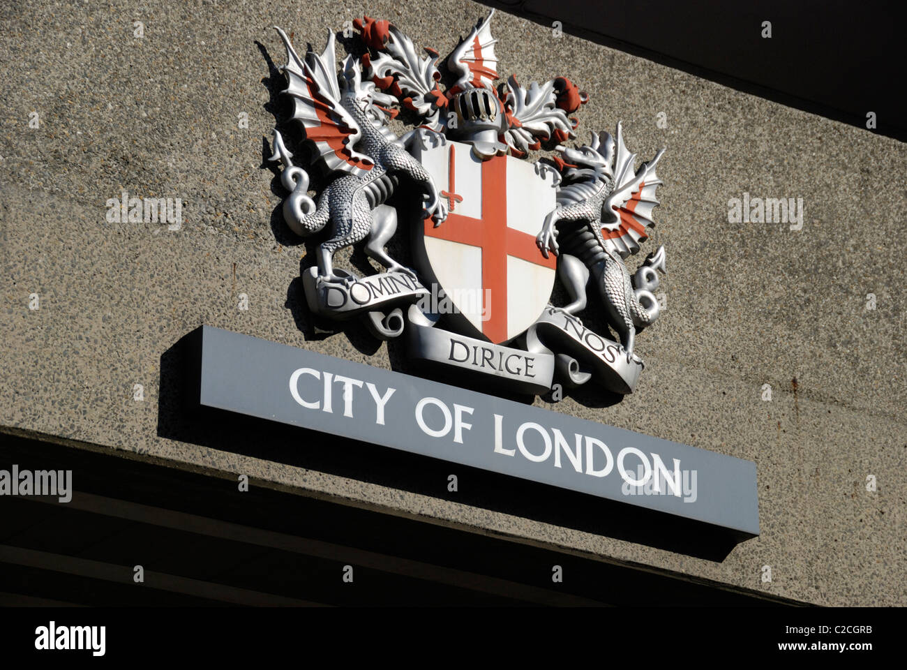 City of London coat of arms, London, England Stock Photo Alamy