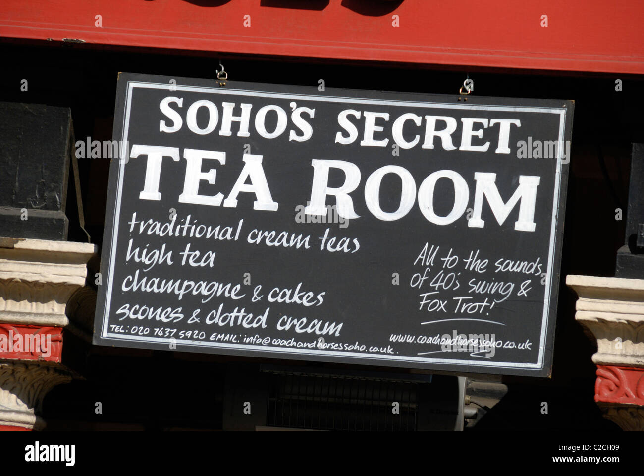 Soho S Secret Tea Room London England Stock Photo