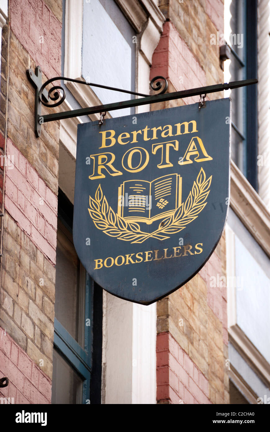 Bertram Rota Ltd Booksellers in Long Acre, Covent Garden, London, England Stock Photo