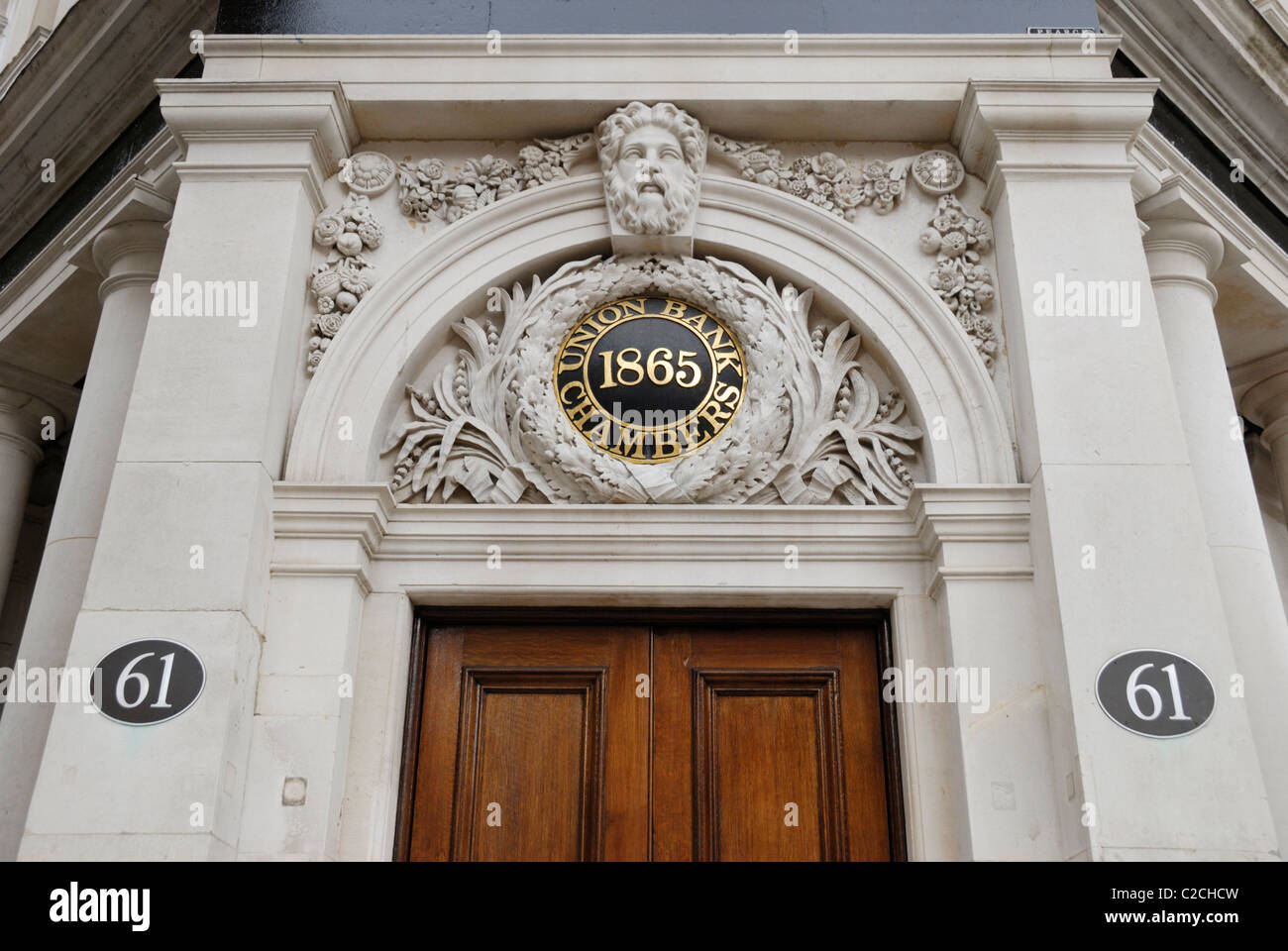 Union Bank Chambers at 61 Carey Street off Chancery Lane, London WC2, England Stock Photo