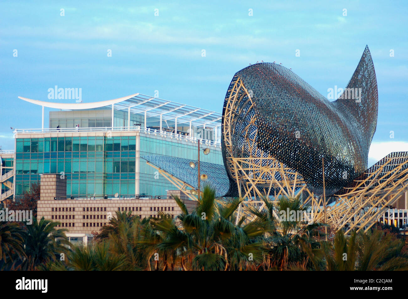 Fish sculpture Barcelona, Catalonia, Spain Stock Photo Alamy