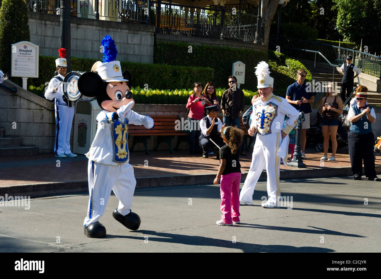 Mickey Mouse Character At Disneyland In Anaheim California Stock Photo