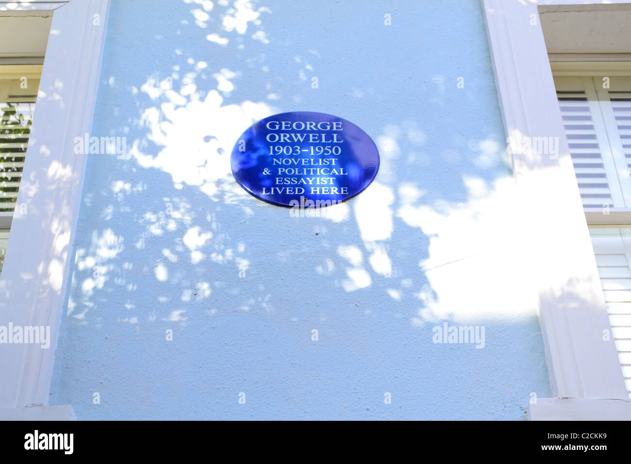 orwell "almost blue plaque" , Portobello Road, London, UK