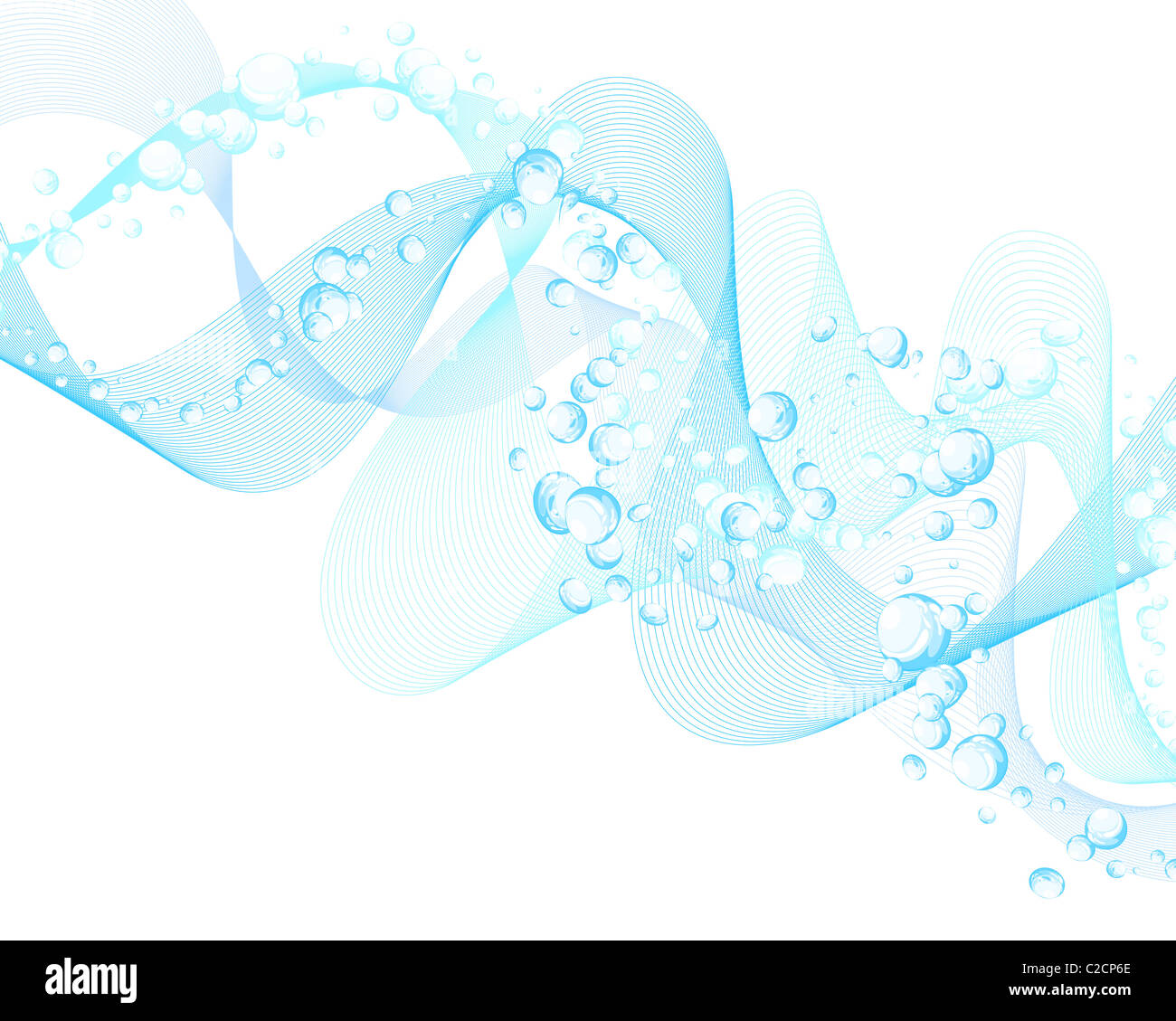 Abstract water vector background with bubbles of air Stock Photo - Alamy