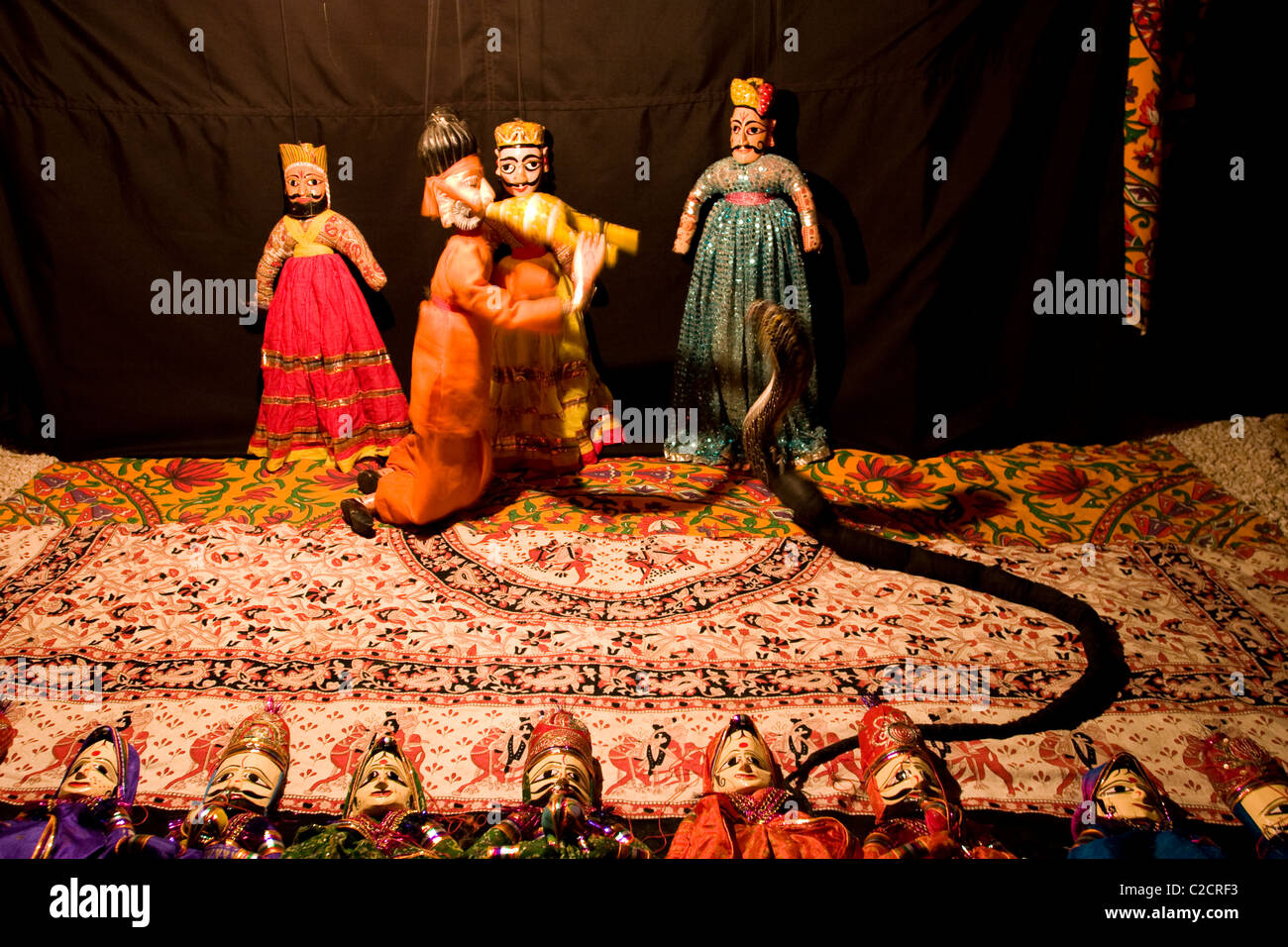 Puppet theatre at Samode Palace, a 600 year old palace 40 km north of