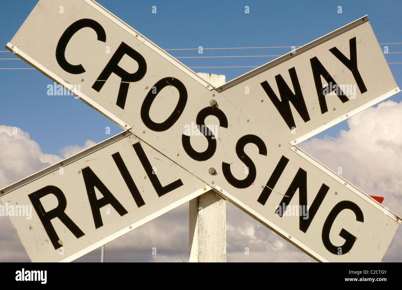 Railway crossing Stock Photo