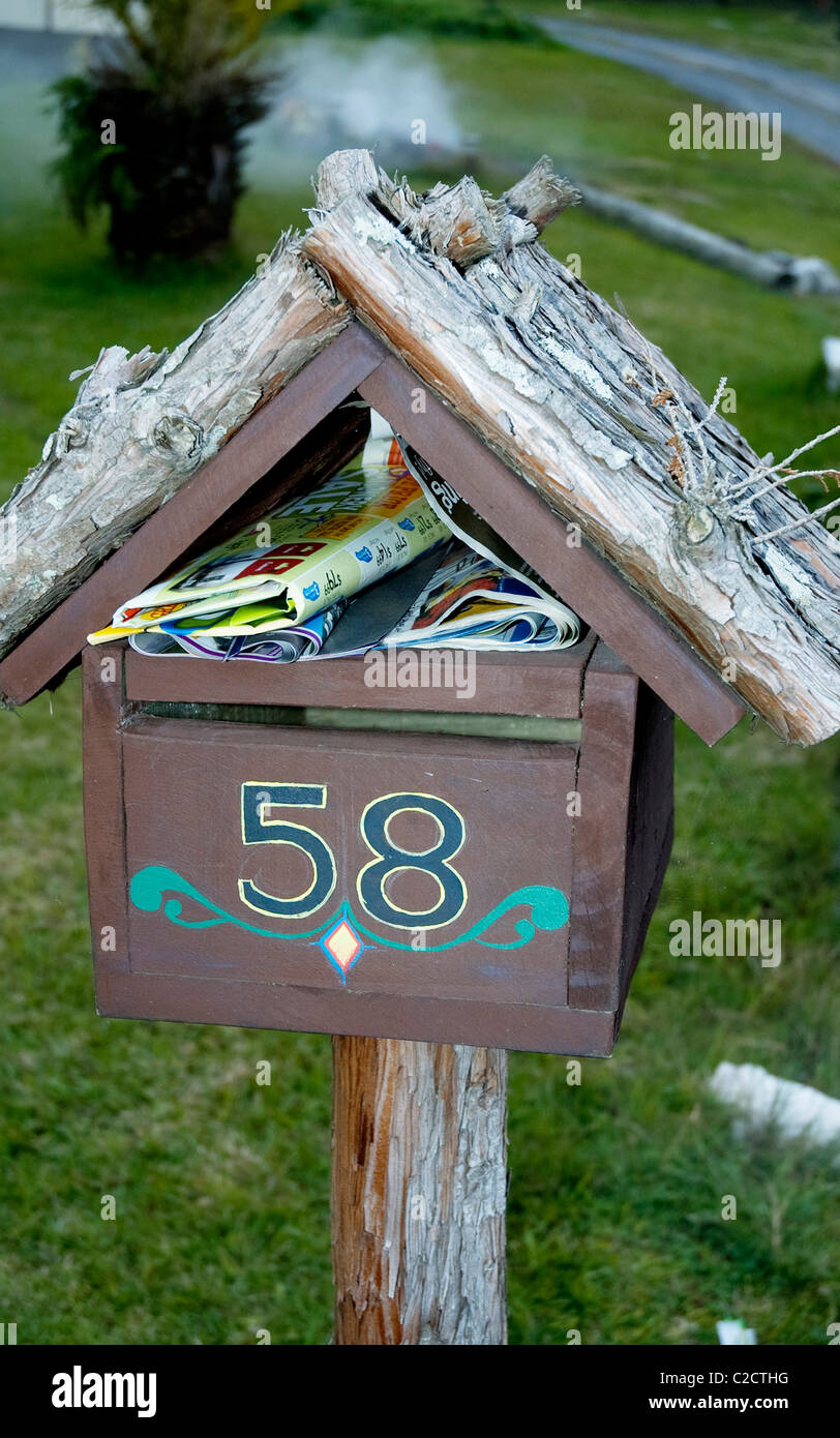 Mailbox, New Zealand Stock Photo