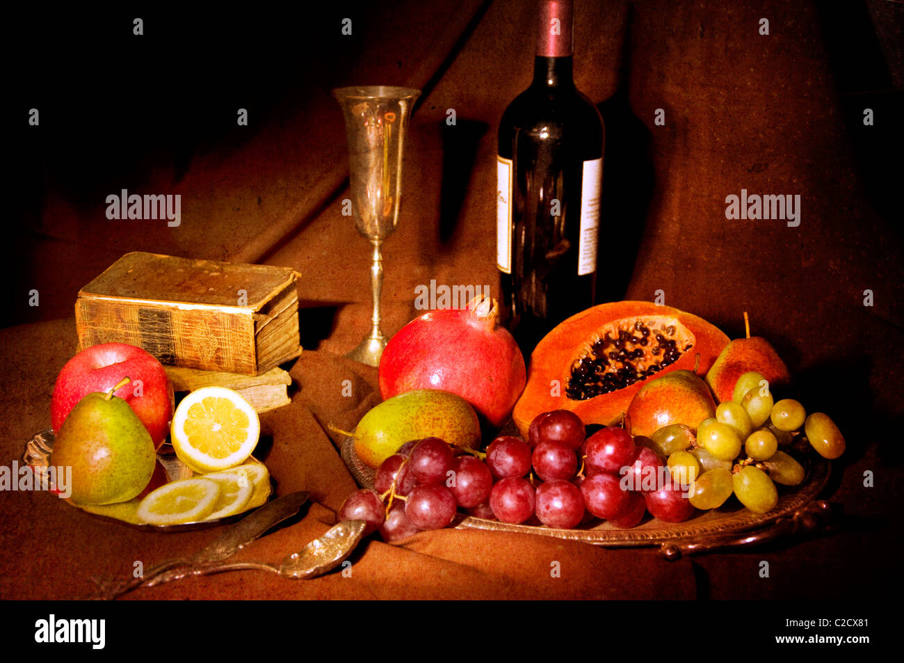 Still life with food Stock Photo - Alamy