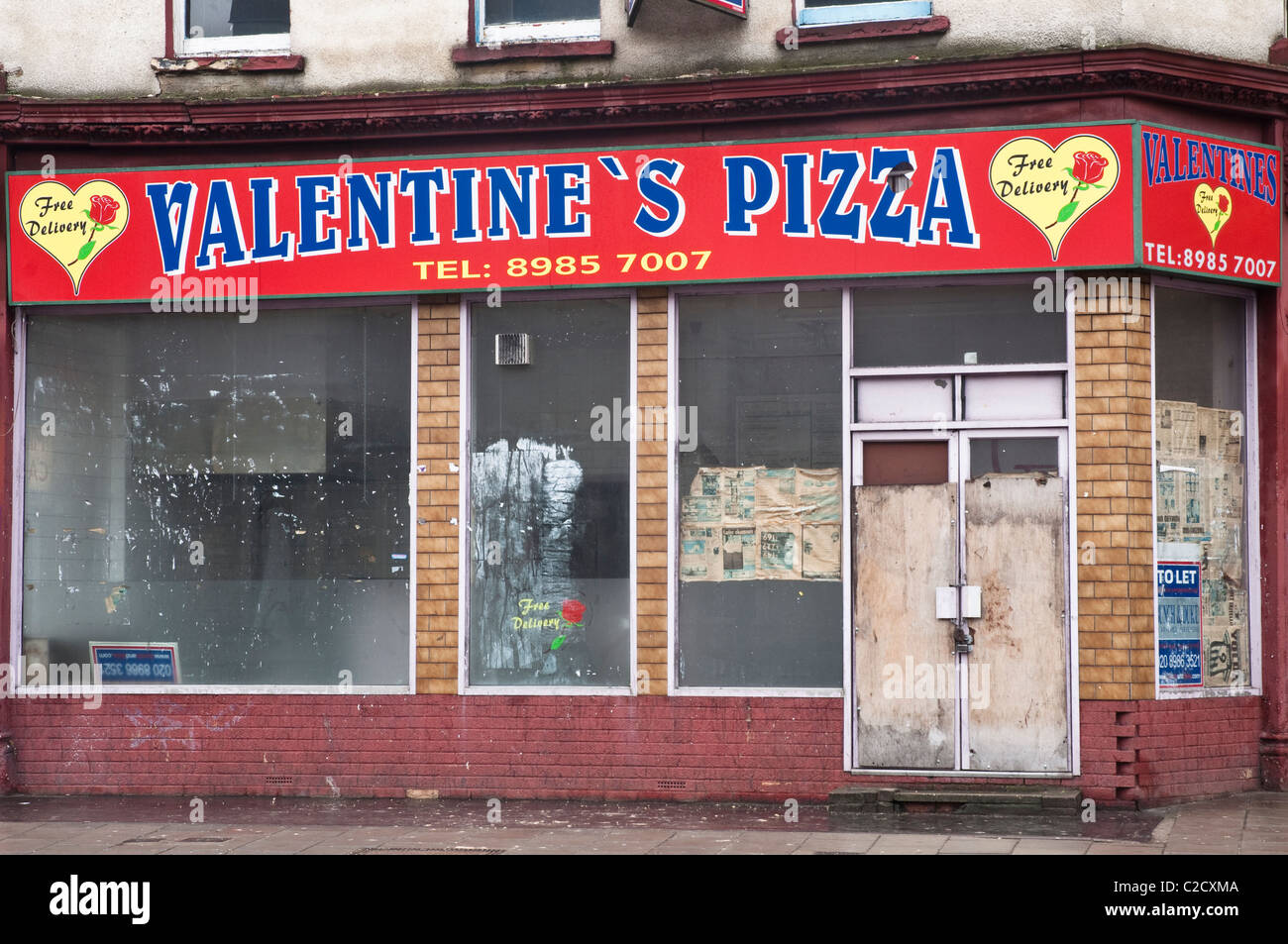 Valentine's Pizza on Amhurst Road in Hackney, London, currently closed