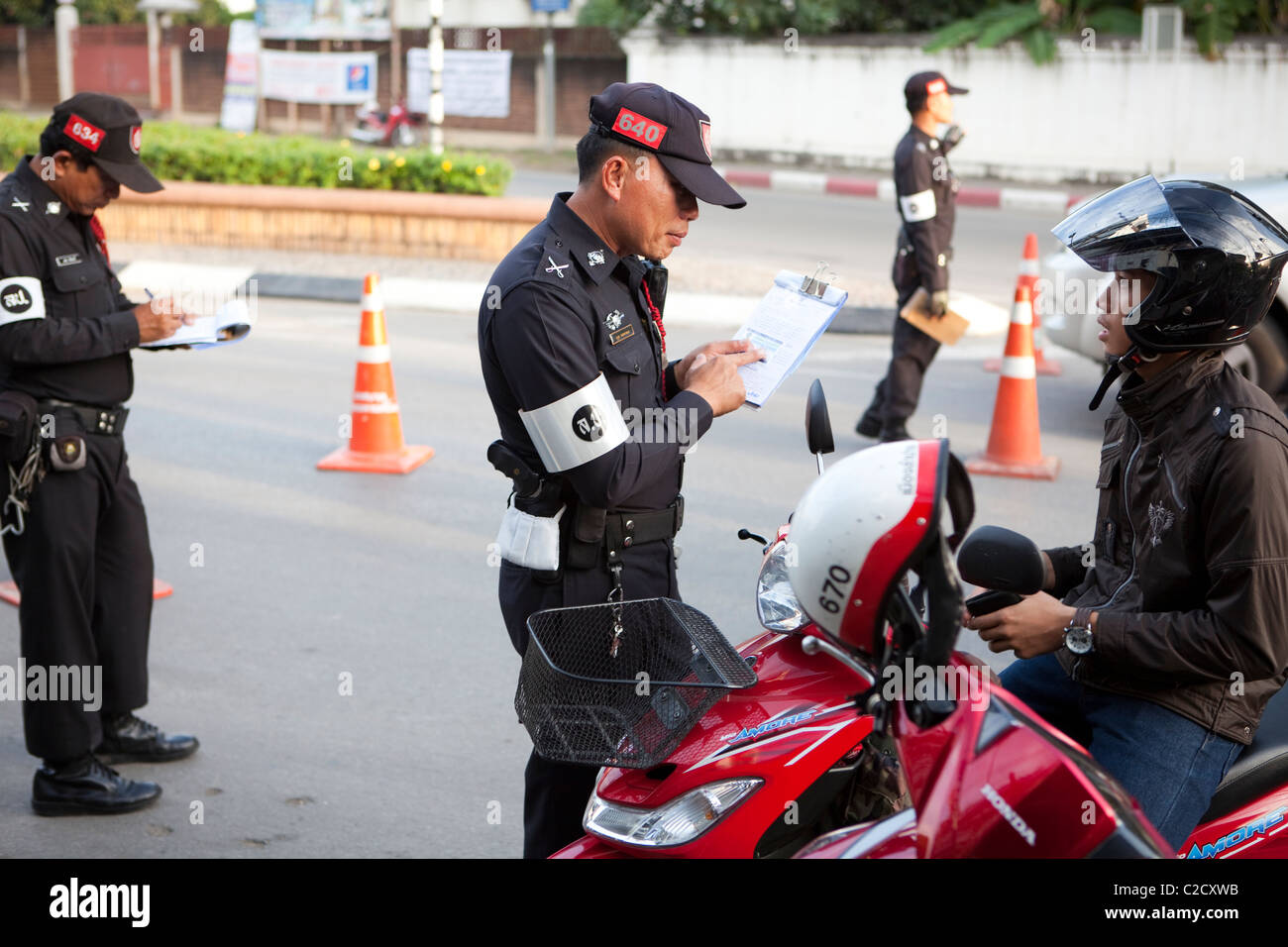 Motorcycle helmet and motorbike. Motorcycle safety. Samui , Tailand -  02.10.2020 Stock Photo - Alamy