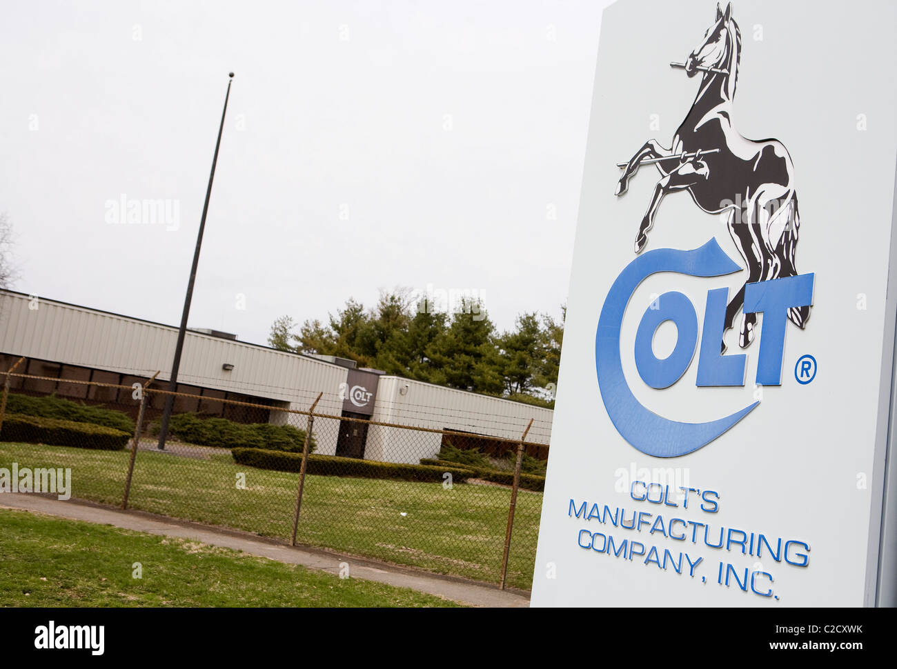 The World Headquarters of gun and firearms maker Colt.  Stock Photo