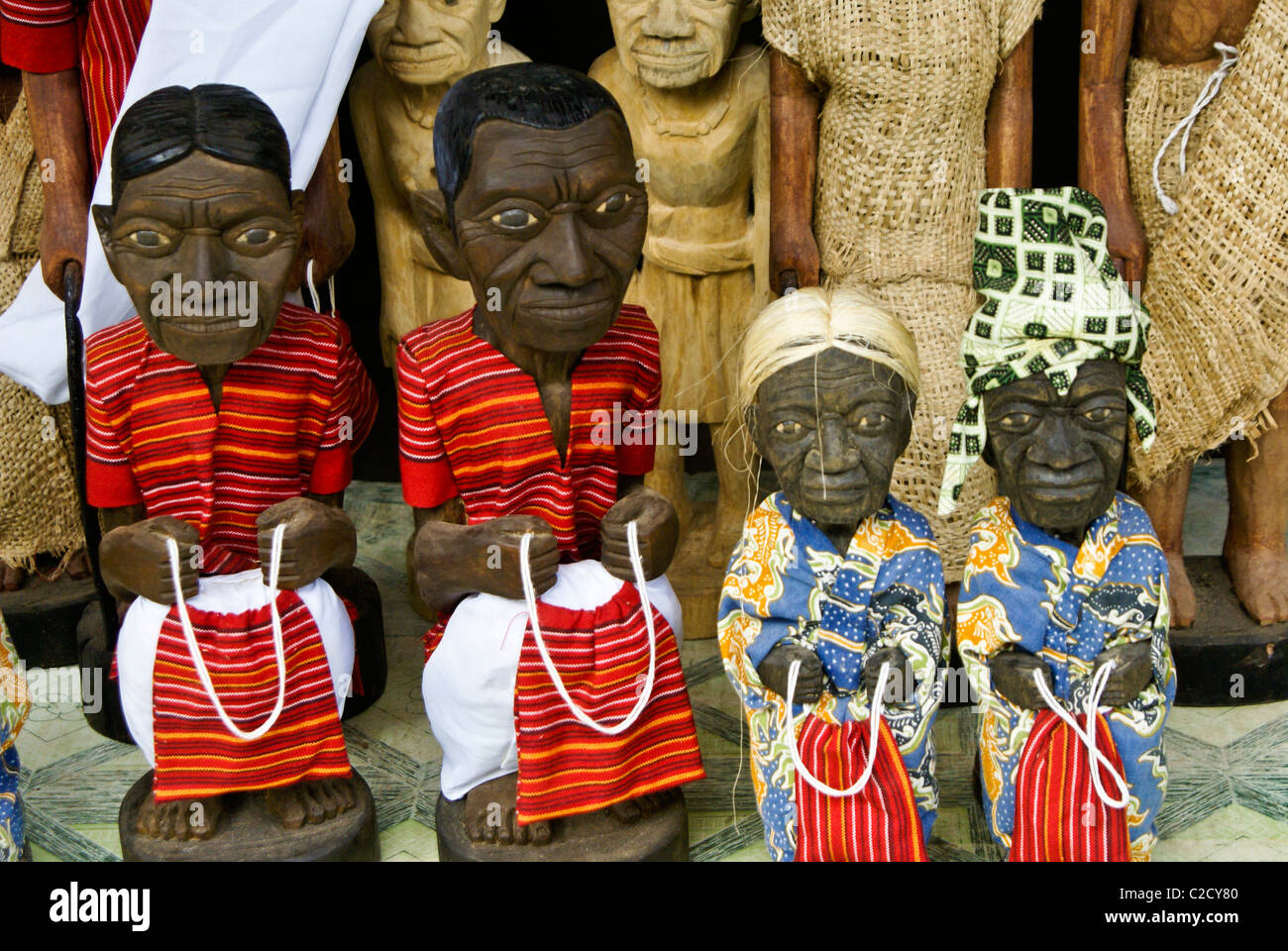 Tau tau (effigies of dead), Tana Toraja, South Sulawesi, Indonesia