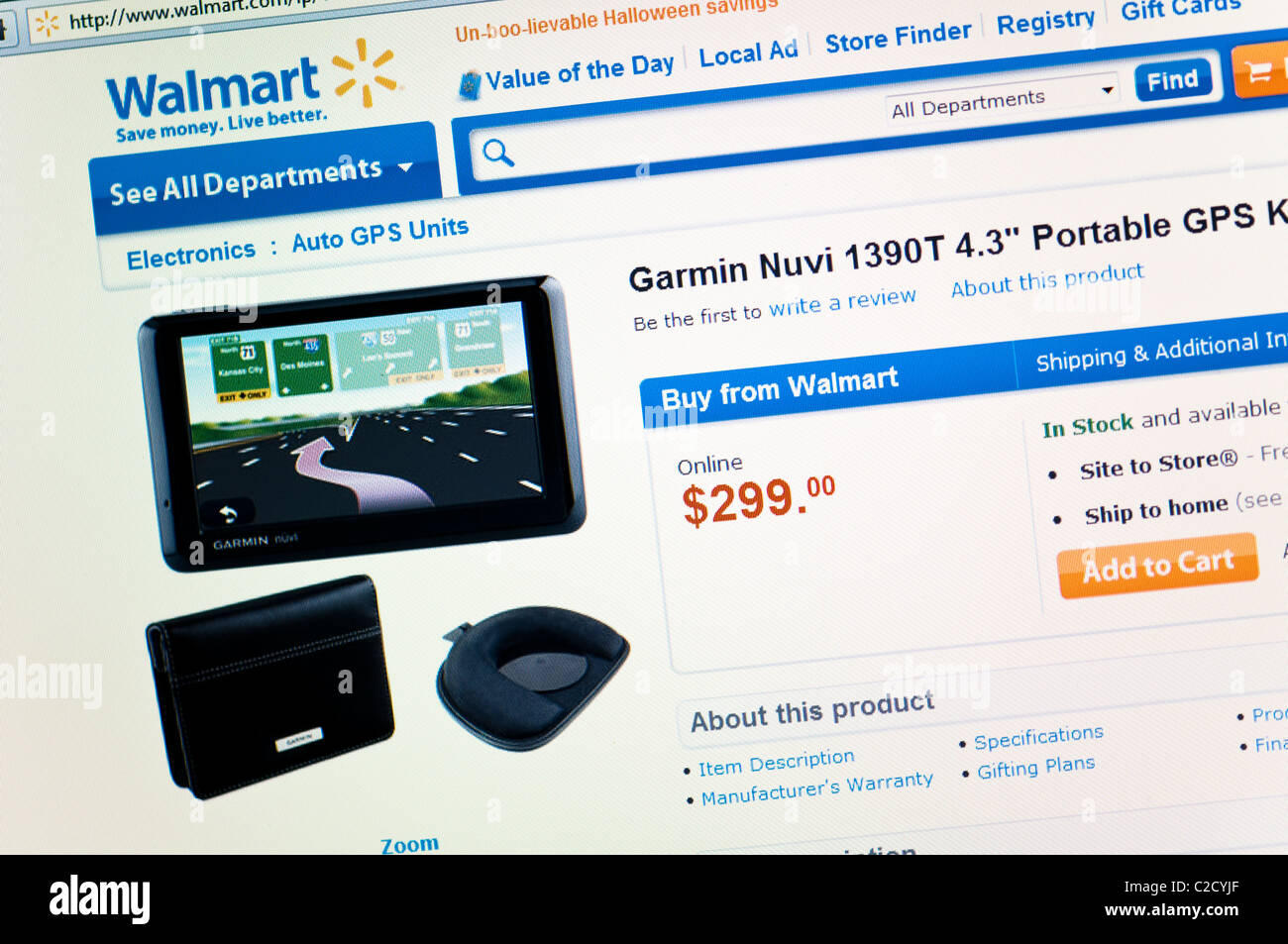 Walmart website screenshot Stock Photo Alamy