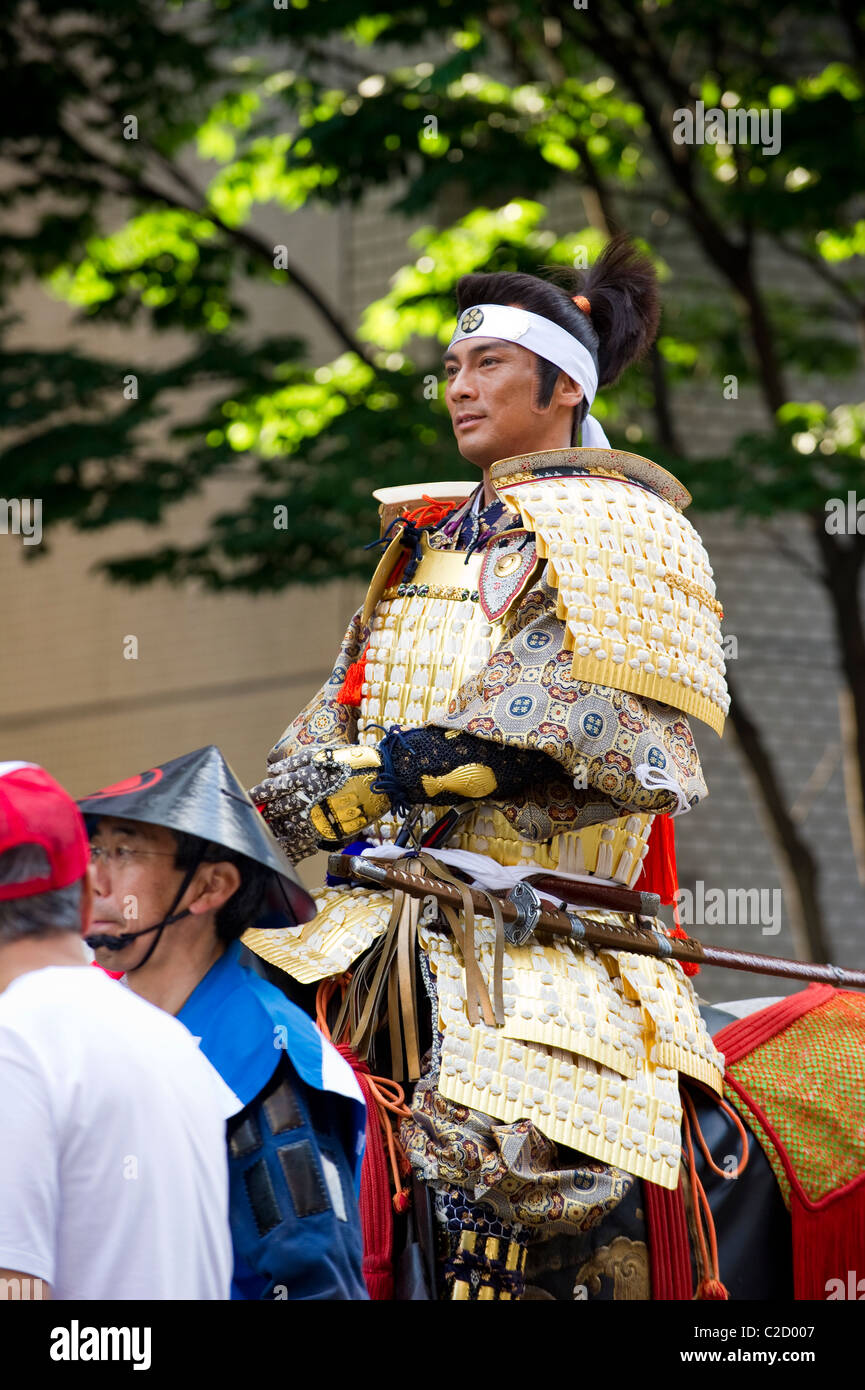 Hyakuman-goku Parade at Kanazawa, Japan's June Hyakumangoku Matsuri (Festival) Stock Photo
