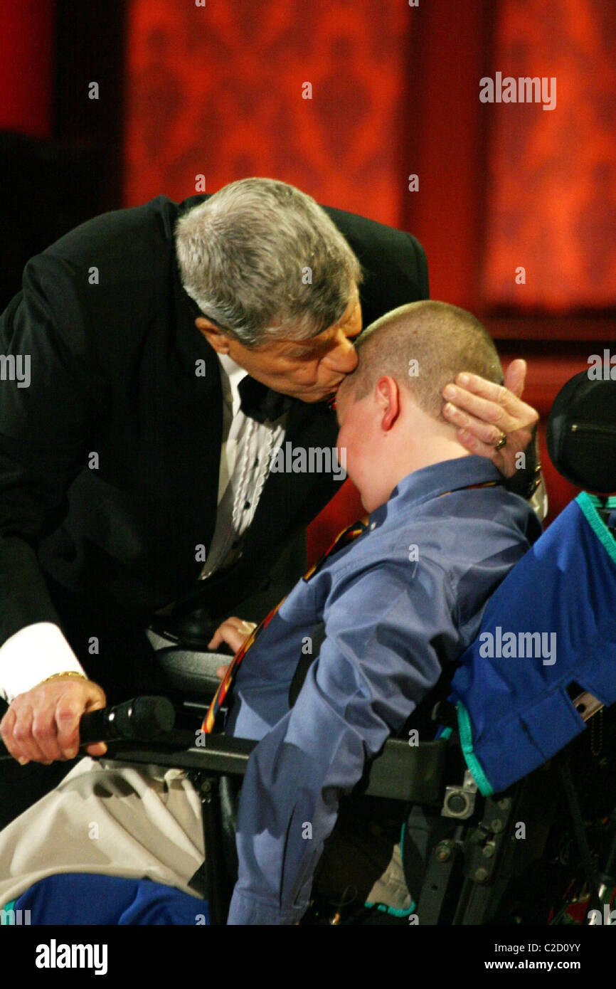 Jerry Lewis and Luke Christie The Jerry Lewis MDA Telethon inside South Point Hotel and Casino Las Vegas, Nevada - 02.09.07 Stock Photo