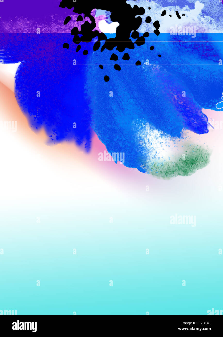 Abstract watercolor hand painted background Stock Photo - Alamy