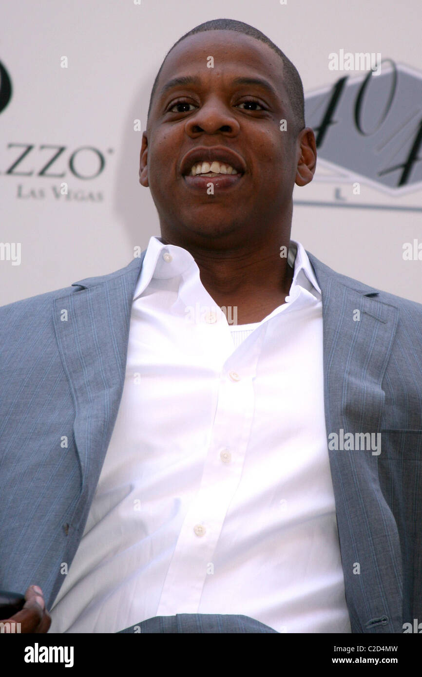 JayZ (aka Shawn Corey Carter ) in a press conference, where he