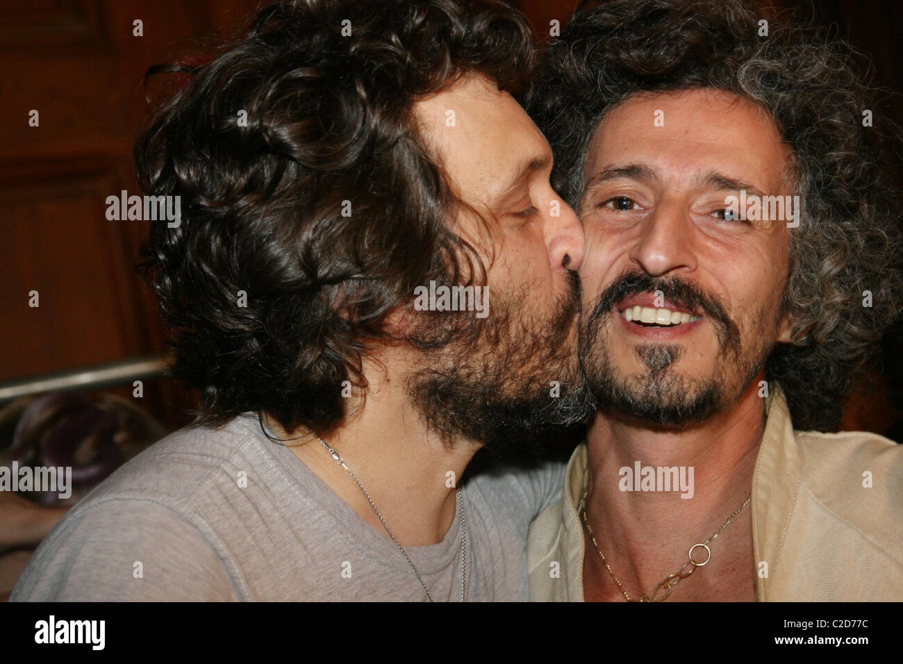 Vincent Gallo And Three As Four Designer Gabi Mercedes Benz Fashion Week New York Spring 08 At The Prince George Ballroom Stock Photo Alamy