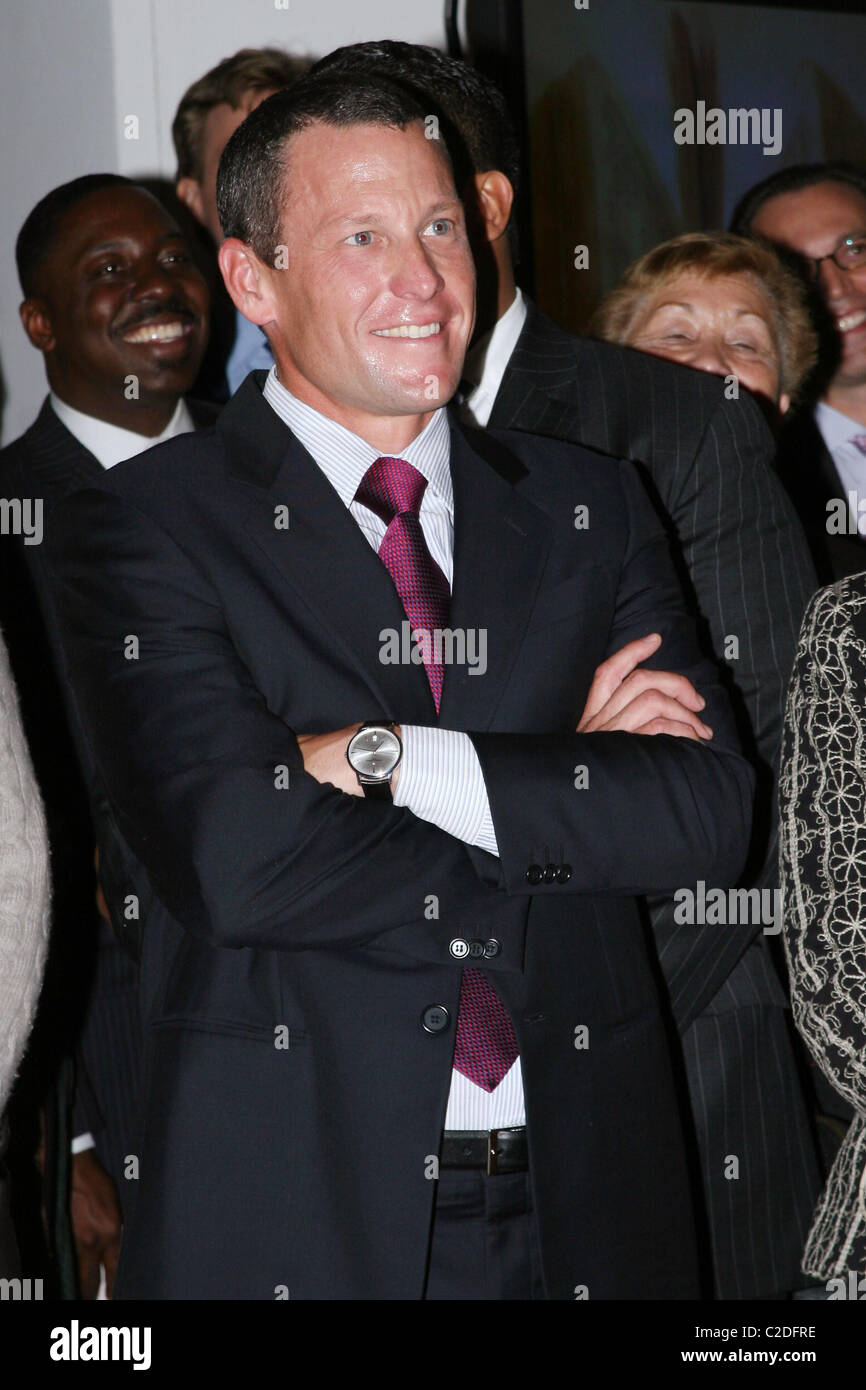 Lance Armstrong Cocktail party in celebration of the Ralph Lauren Stock  Photo - Alamy
