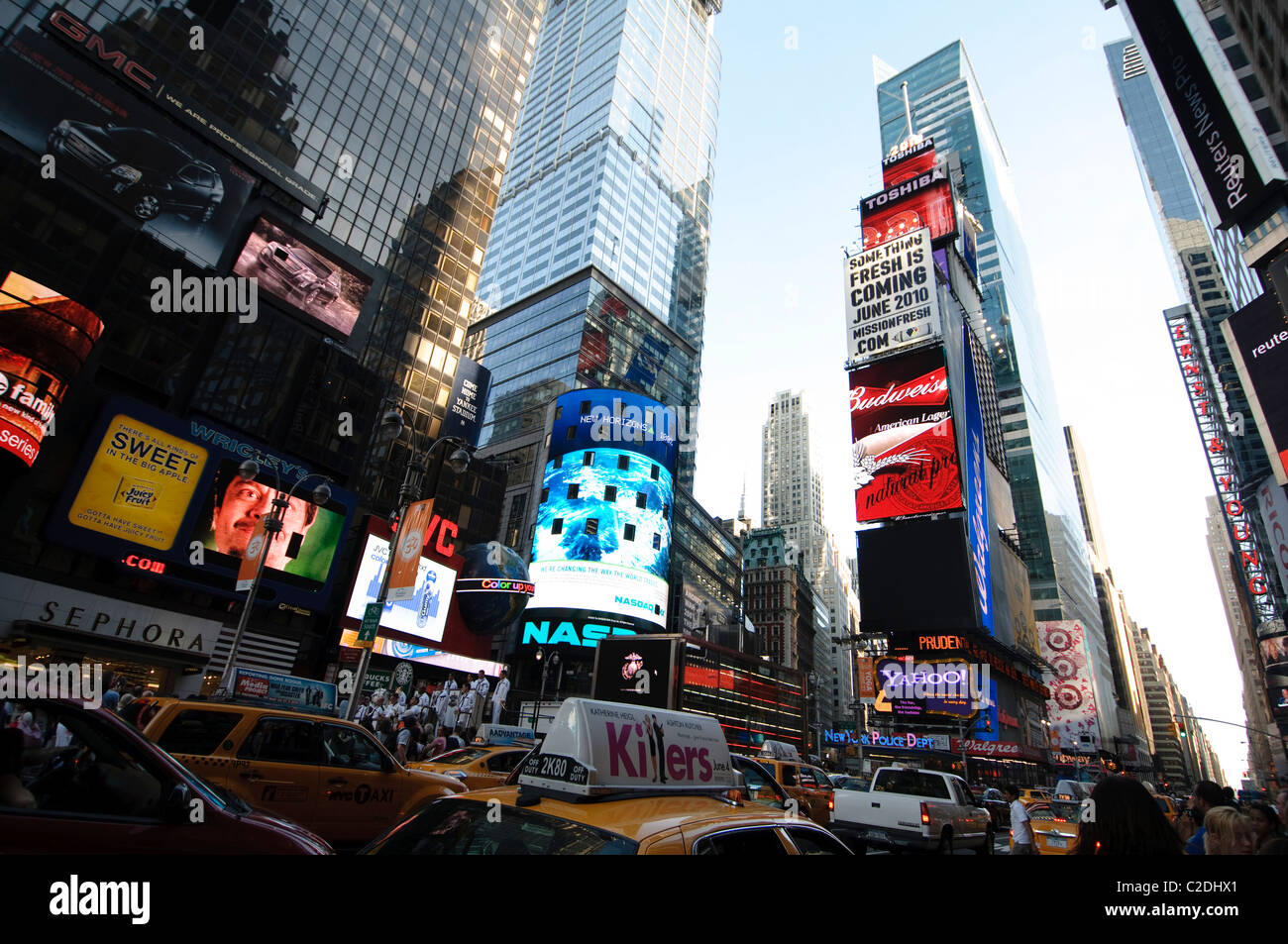 Life & Lights in Times Square, New York City, New York State, USA Stock