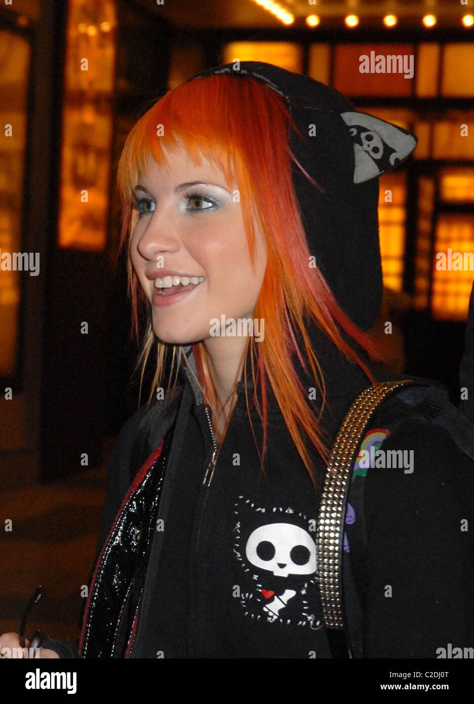 Hayley Williams of Paramore outside MTV TRL Studios in Times