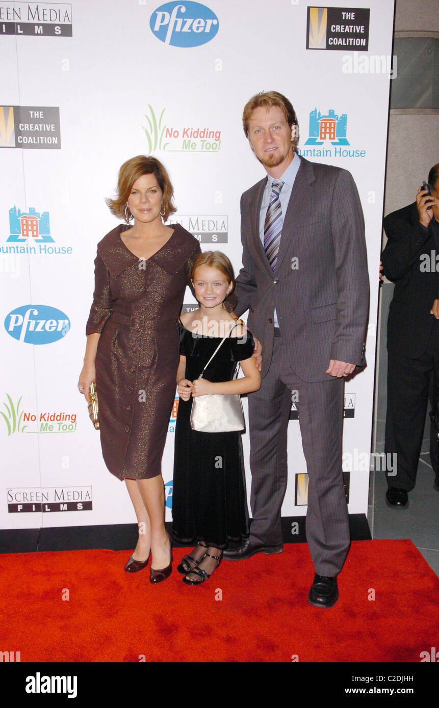 Marcia Gay Harden with her daughter Eulala Scheel and her husband
