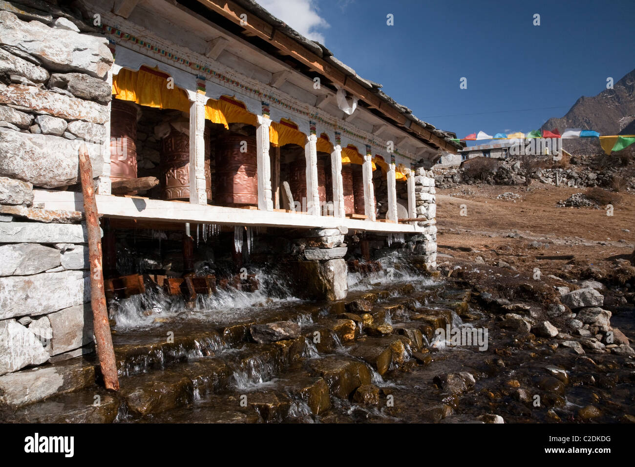 Landscape. Langtang trekking. Himalaya. Nepal Stock Photo