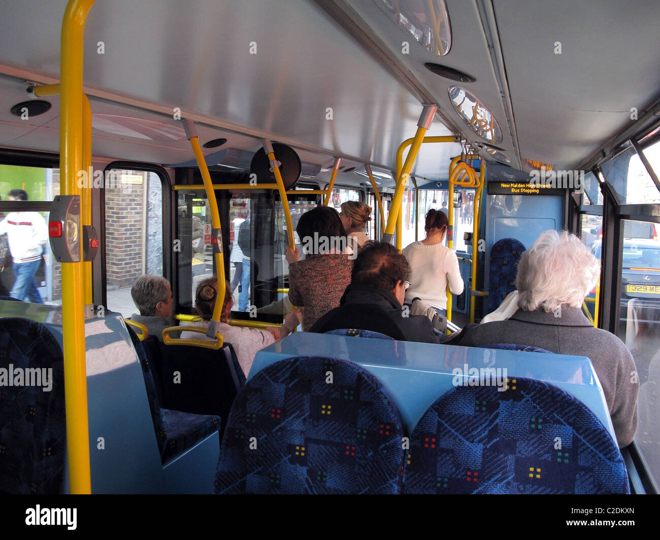 Interior Of A London Bus Stock Photo 35951069 Alamy