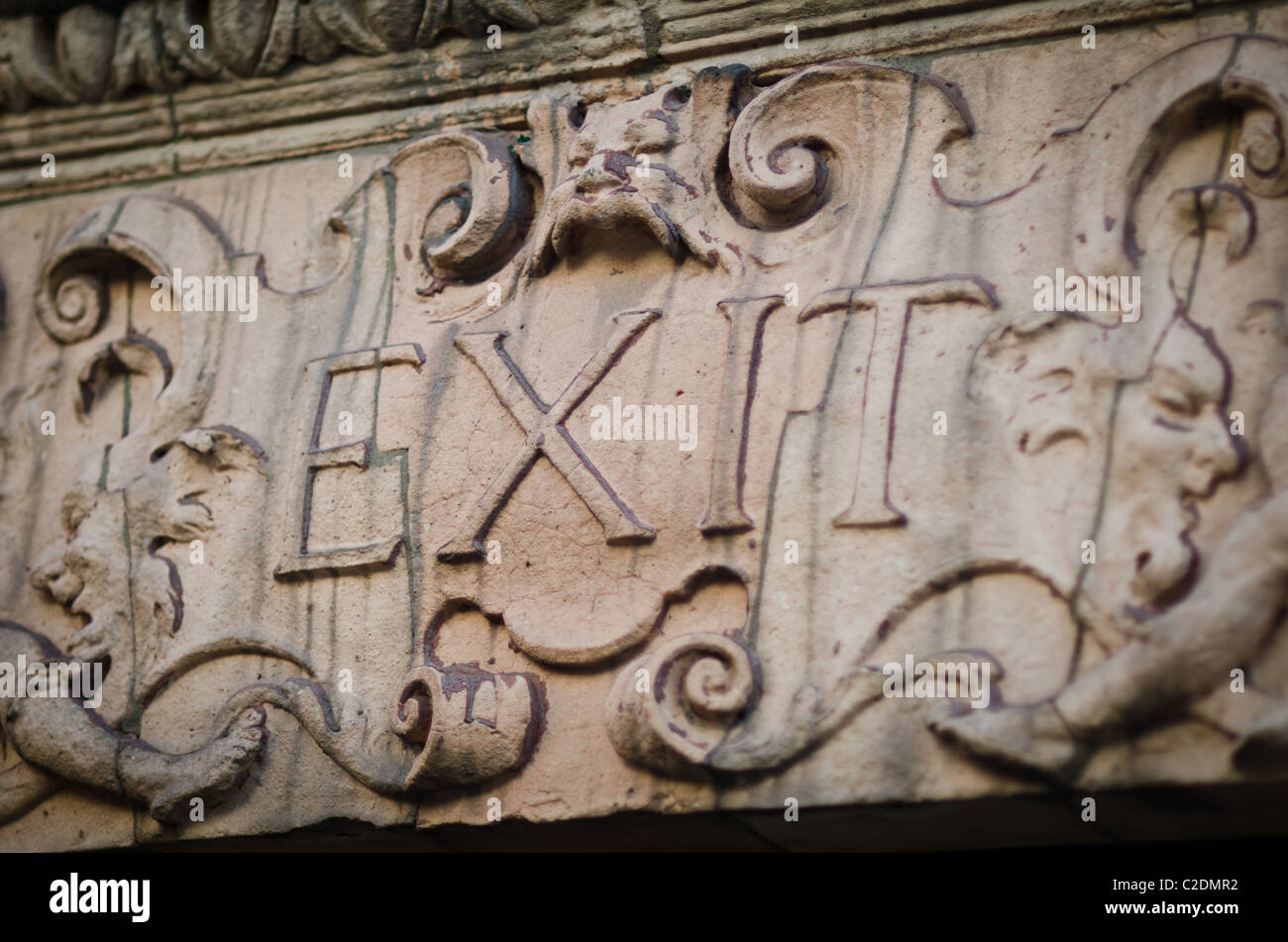 Exit sign Stock Photo