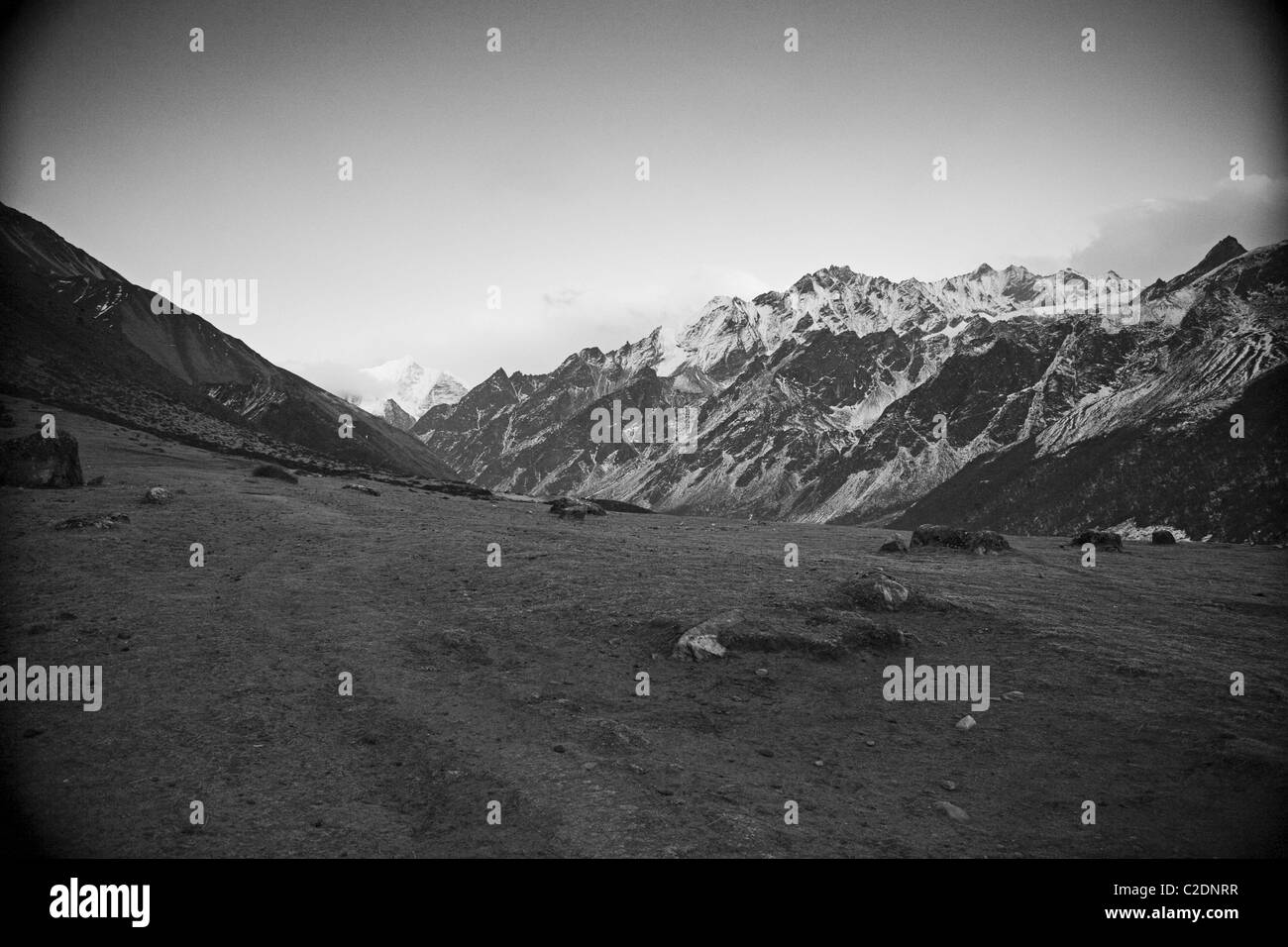 Trekking walking hiking Black and White Stock Photos & Images - Alamy