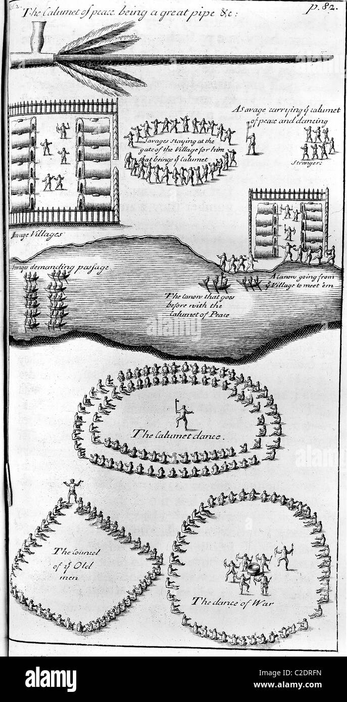 Stages in the calumet (sacred pipe) ceremony Stock Photo Alamy