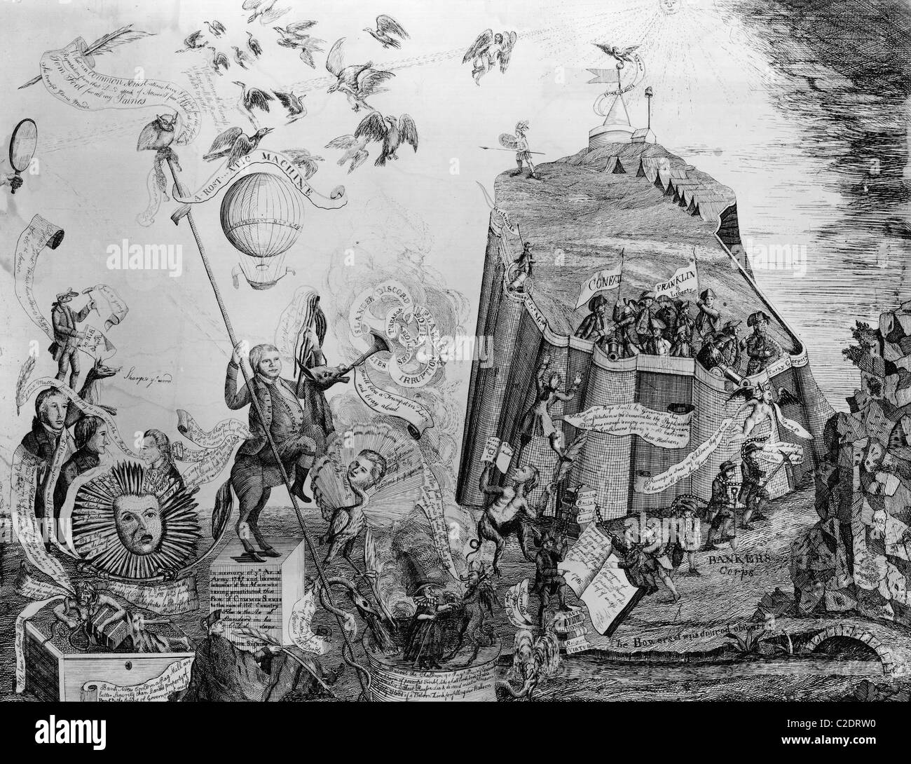 Attacks on the Pennsylvania state constitution Stock Photo