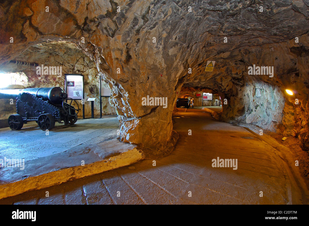 Windsor Galleries. Great siege tunnels. Gibraltar, U.K. Europa Stock