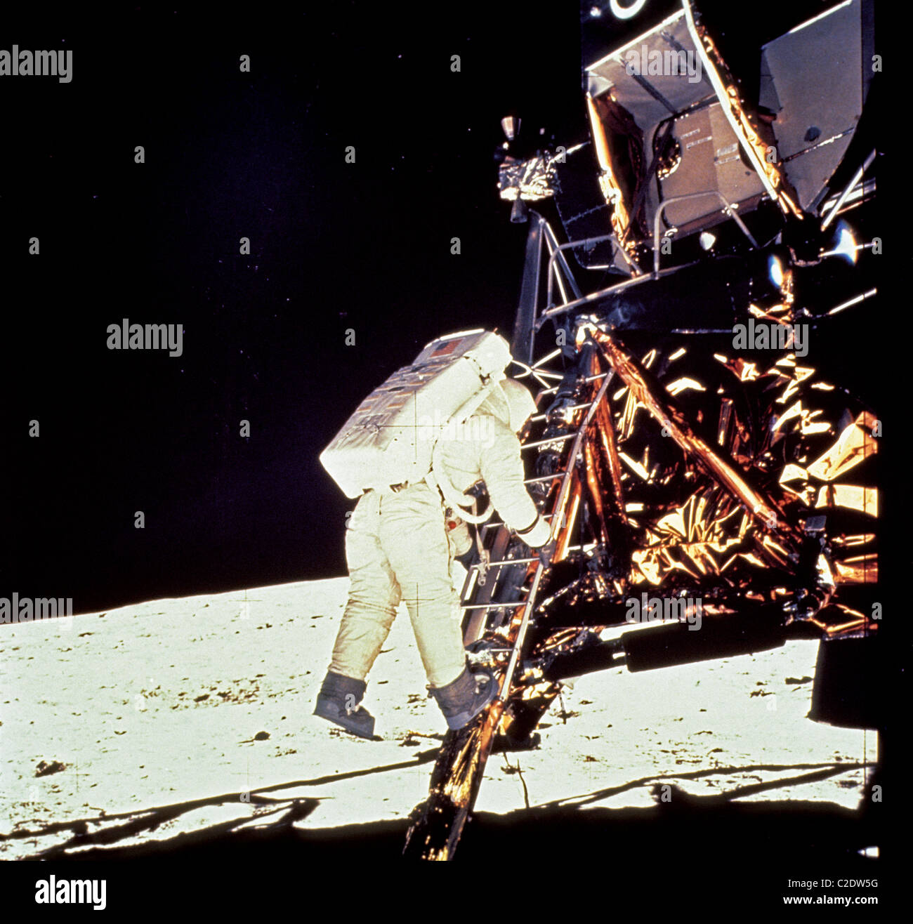 Moon landing Stock Photo
