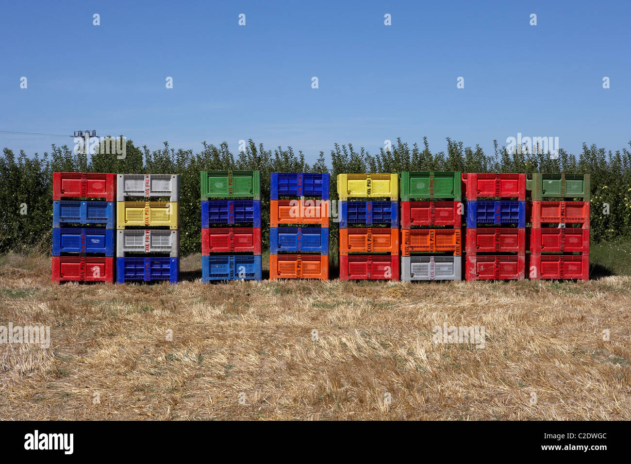 Field boxes stack hi-res stock photography and images - Alamy