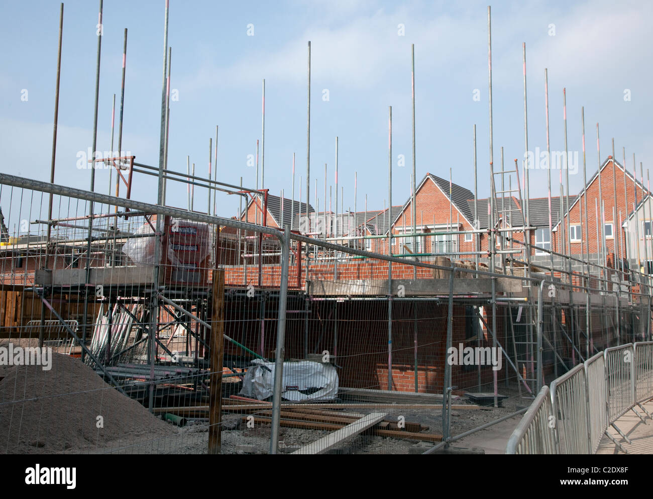 New Houses Being Built In Bootle Merseyside Stock Photo Alamy