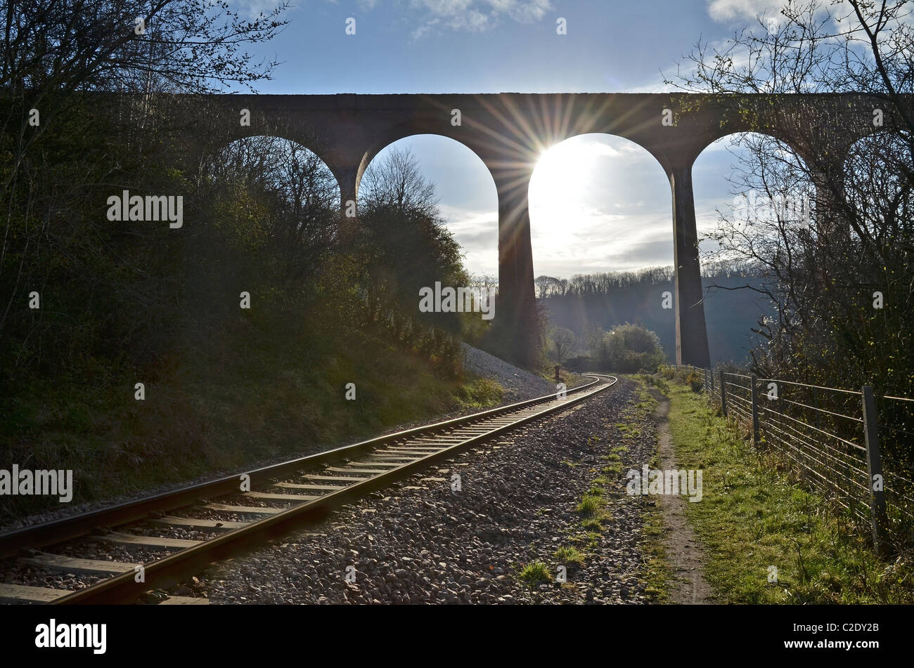 Larpool Railway Viaduct at Whitby, North Yorkshire, UK. Stock Photo
