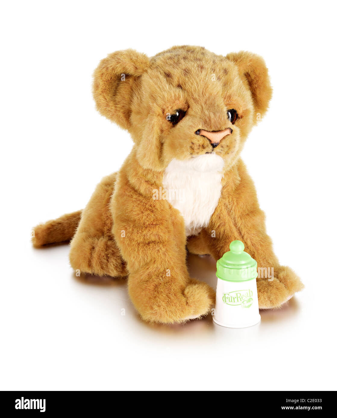 lion cub soft toy Stock Photo