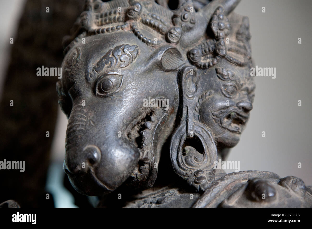 Bronze sculpture. National Museum. Kathmandu, Nepal Stock Photo Alamy