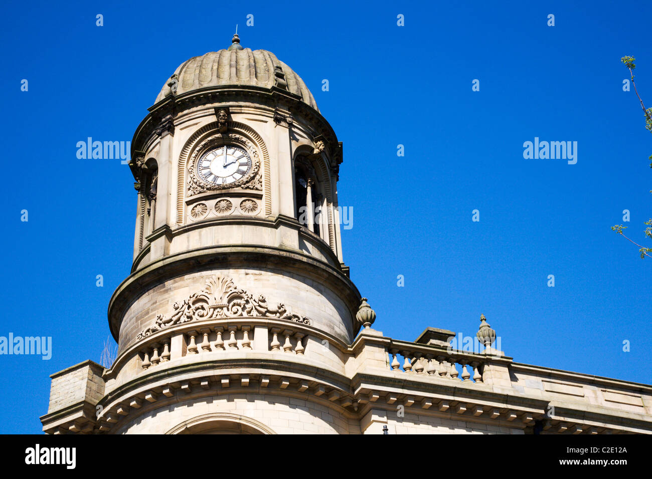 Old Town Hall Building Sowerby Bridge West Yorkshire England Stock Photo