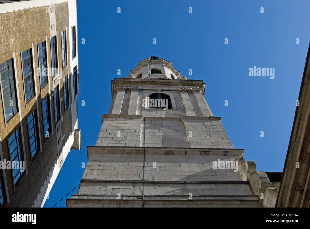 tower of st magnus the martyr, lower thames street, city of london, england Stock Photo
