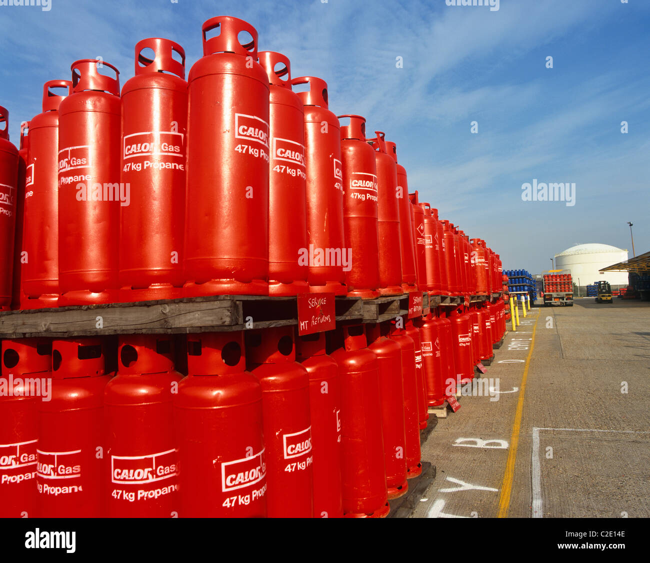 Bottled Gas England Stock Photo Alamy