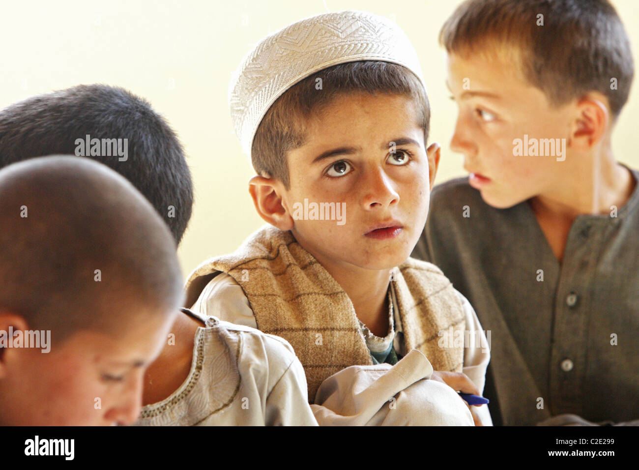 Children at school, Kunduz, Afghanistan Stock Photo